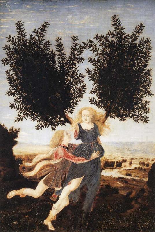 Apollo and Daphne, Antonio Pollaiuolo